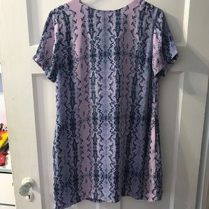 Funky snake print shift dress